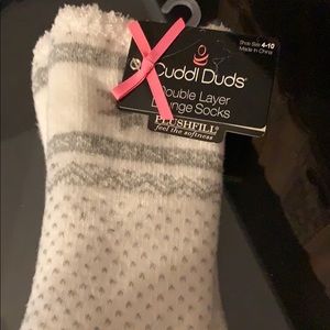 Cuddl Duds Double Layer Lounge Socks